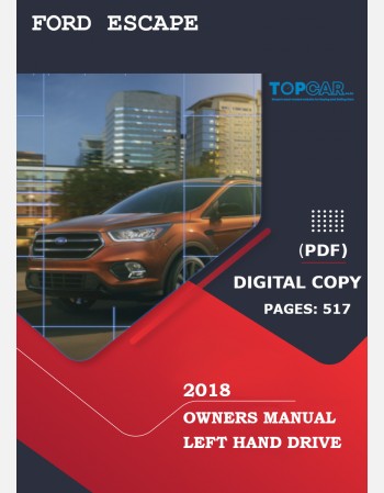 ford escape 2018 owners manual